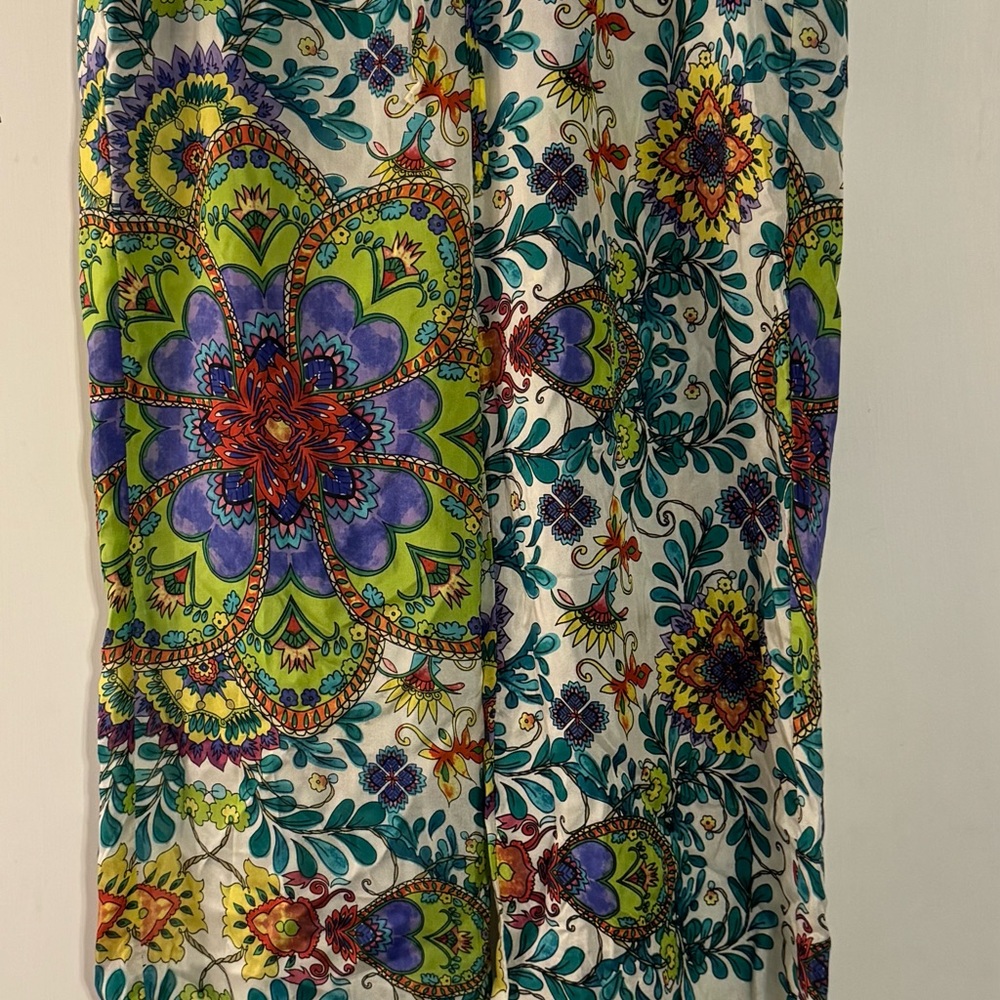 Johnny Was Multicolor Floral Pants